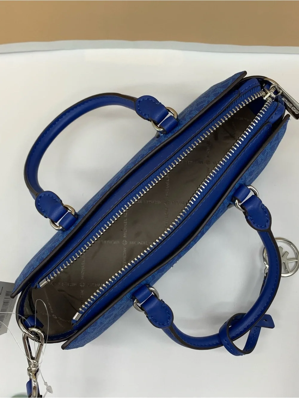 Michael kors ARDEN SMALL SIGNATURE LOGO MESSENGER BAG Galaxy Blue